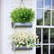 8 Bundles Outdoor Artificial Boxwood UV Resistant Fake Stems Plants, Faux Plastic Greenery for Indoor Outside Hanging Plants Garden Porch Window Box Home Wedding Farmhouse Décor